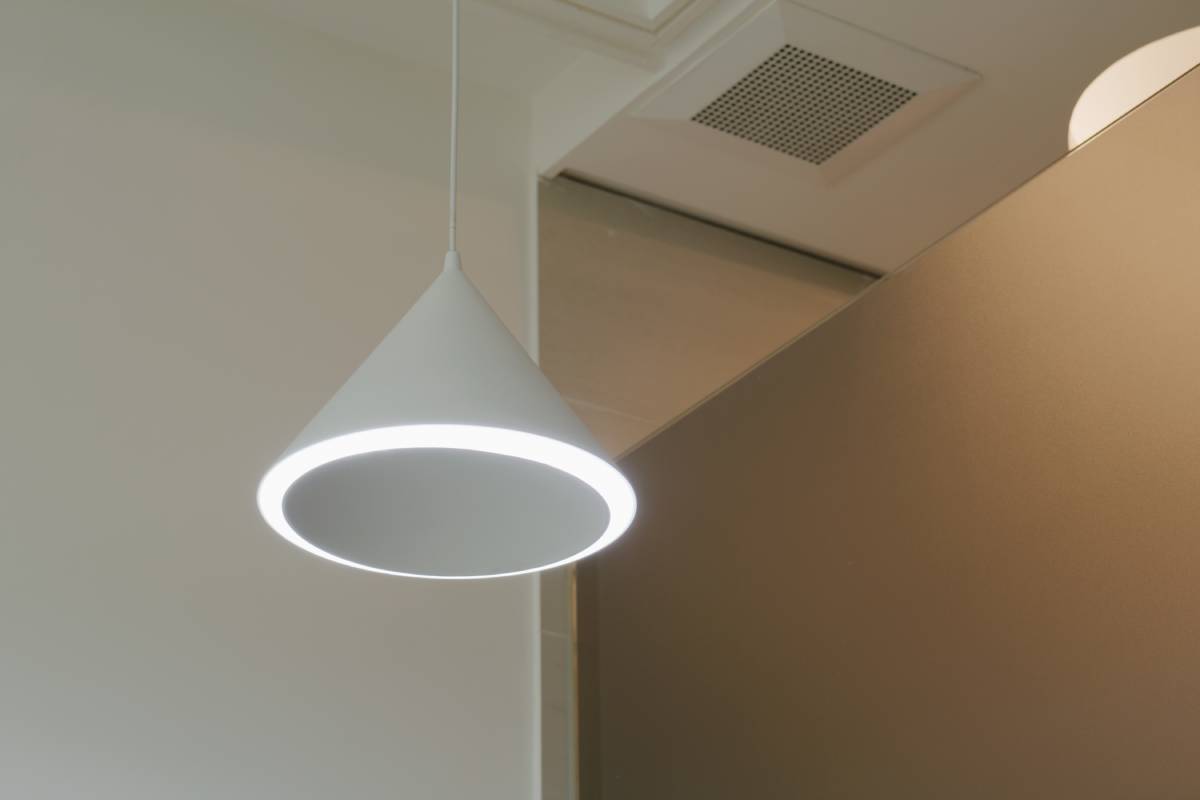 Interior ceiling lamp at home